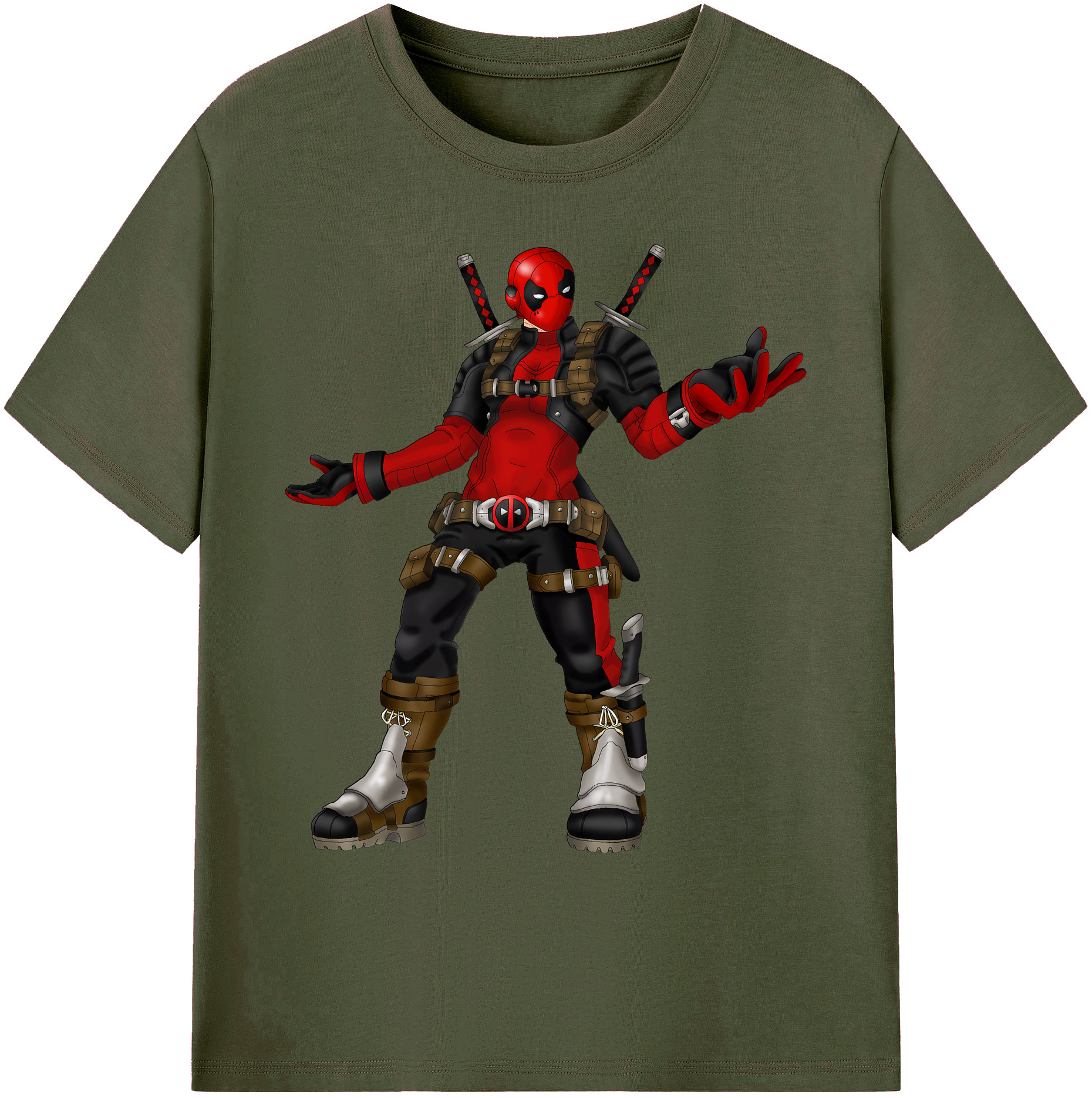 （画像用） Deadpool デッドプール 綿100％ メンズ半袖Tシャツ｜肌触りやわらか＆通気性